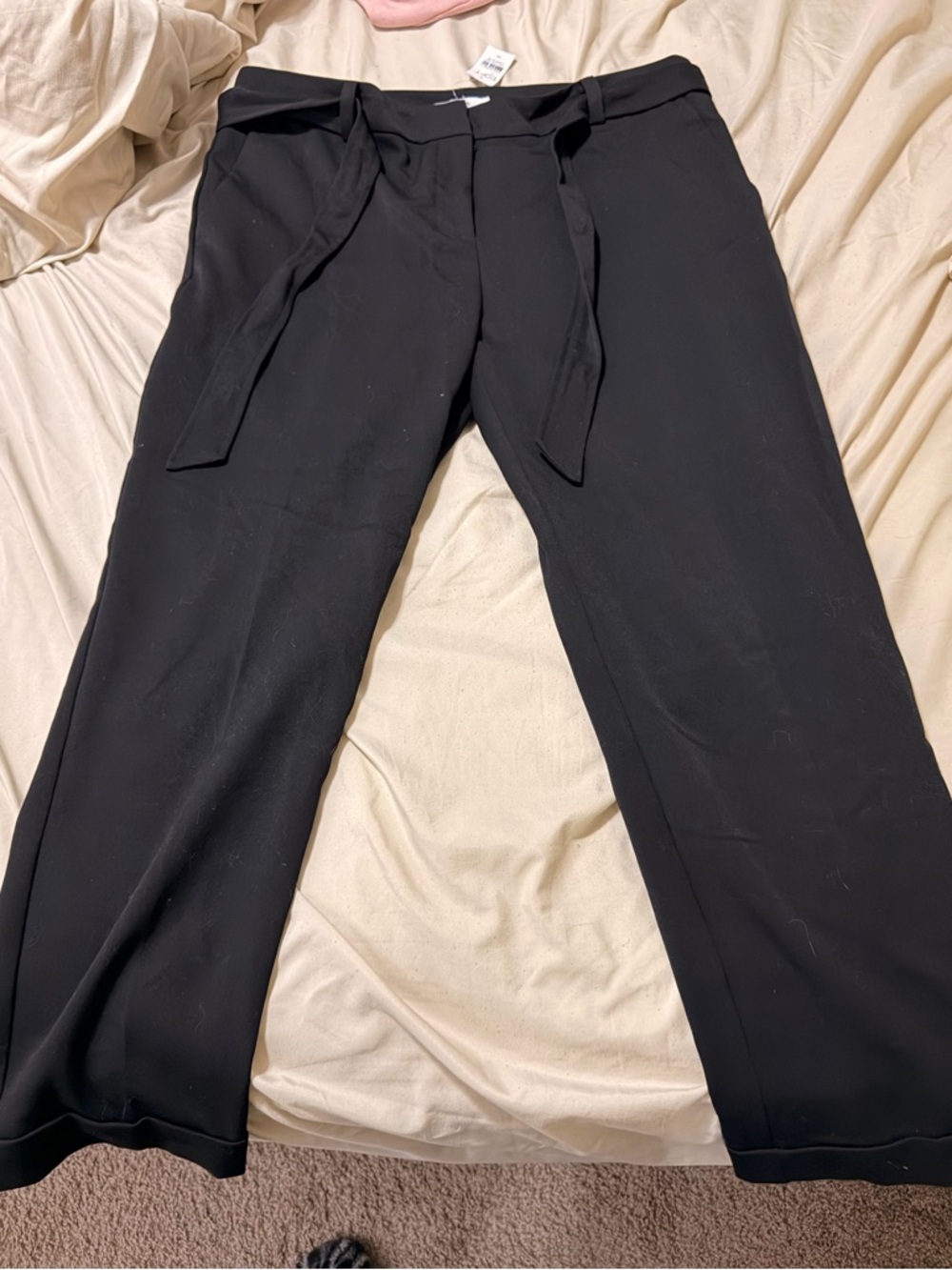 LOFT The Devin Slim Black Trousers